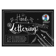 Handlettering Papier, Elefantenhaut Schwarz, 210g/qm, 10 Blatt, DIN A6