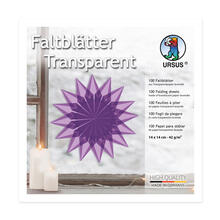 Faltbltter Transparentpapier, 14 x 14 cm, 42g/qm, 100 Blatt, Lavendel