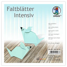 Faltbltter intensiv 100 Blatt, 15x15cm, hellblau