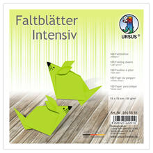 Faltbltter intensiv 100 Blatt, 15x15cm, hellgrn