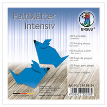 Faltbltter intensiv 100 Blatt, 10x10cm, dunkelblau