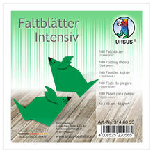 Faltbltter intensiv 100 Blatt, 10x10cm, dunkelgrn