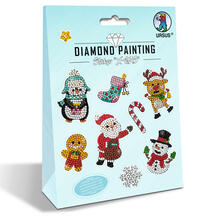 Diamond Painting Bastelset fr Sticker mit Zubehr, X-Mas / Weihnachten