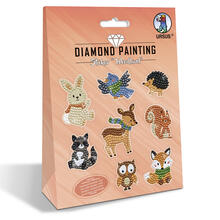 Diamond Painting Bastelset fr Sticker mit Zubehr, Wald