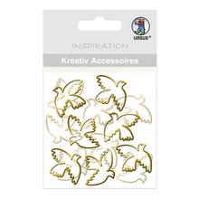 SALE Kreativ-Accessoires, Tauben gold