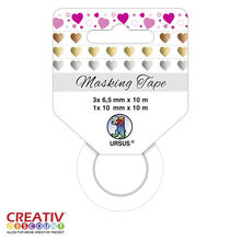 SALE Masking Tape 4er Set Klebeband, Herzen