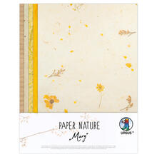 Naturpapier-Komposition Mary, mit getrockneten Blten, 23 x 33 cm, 10 Blatt sortiert