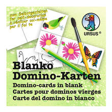 60 Blanko-Domino-Karten, 4,5x9 cm PREISHIT