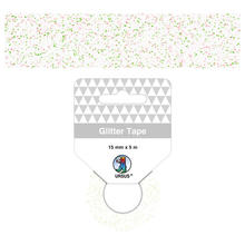 Glitter Tape Klebeband 15mm x 5m, Wei