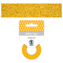 SALE Glitter Tape Klebeband 15mm x 5m, Dunkelgold