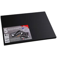 Schaumkarton, A3, 3mm, schwarz, 5 Bogen