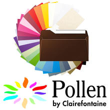 SALE Pollen Papeterie Kuverts lang 120g 20 Stk. Schoko