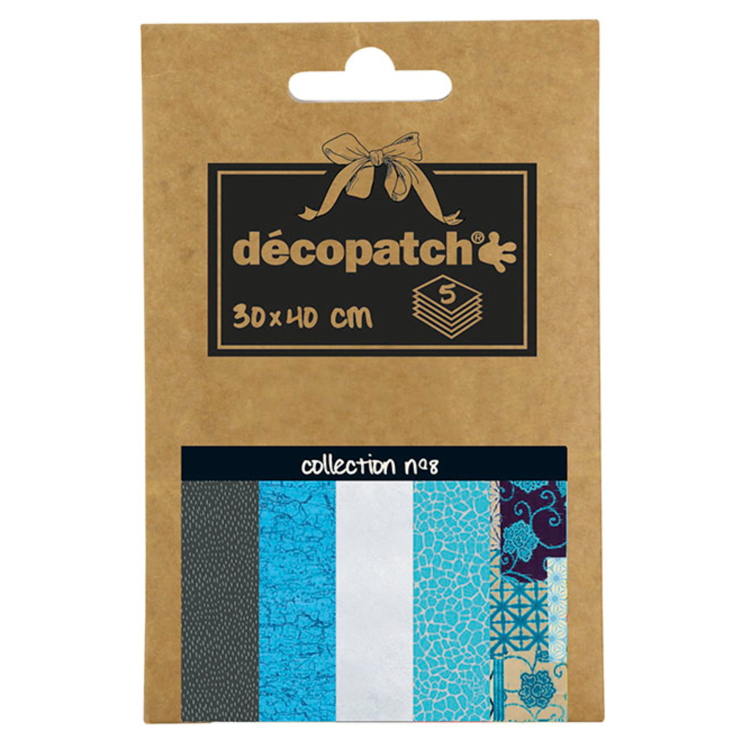 NEU Decoupage- / Decopatch-Papier Pocket-Sortierung, 5 Bogen 30 x 40 cm, Motive: 665, 302, 503, 537, 722