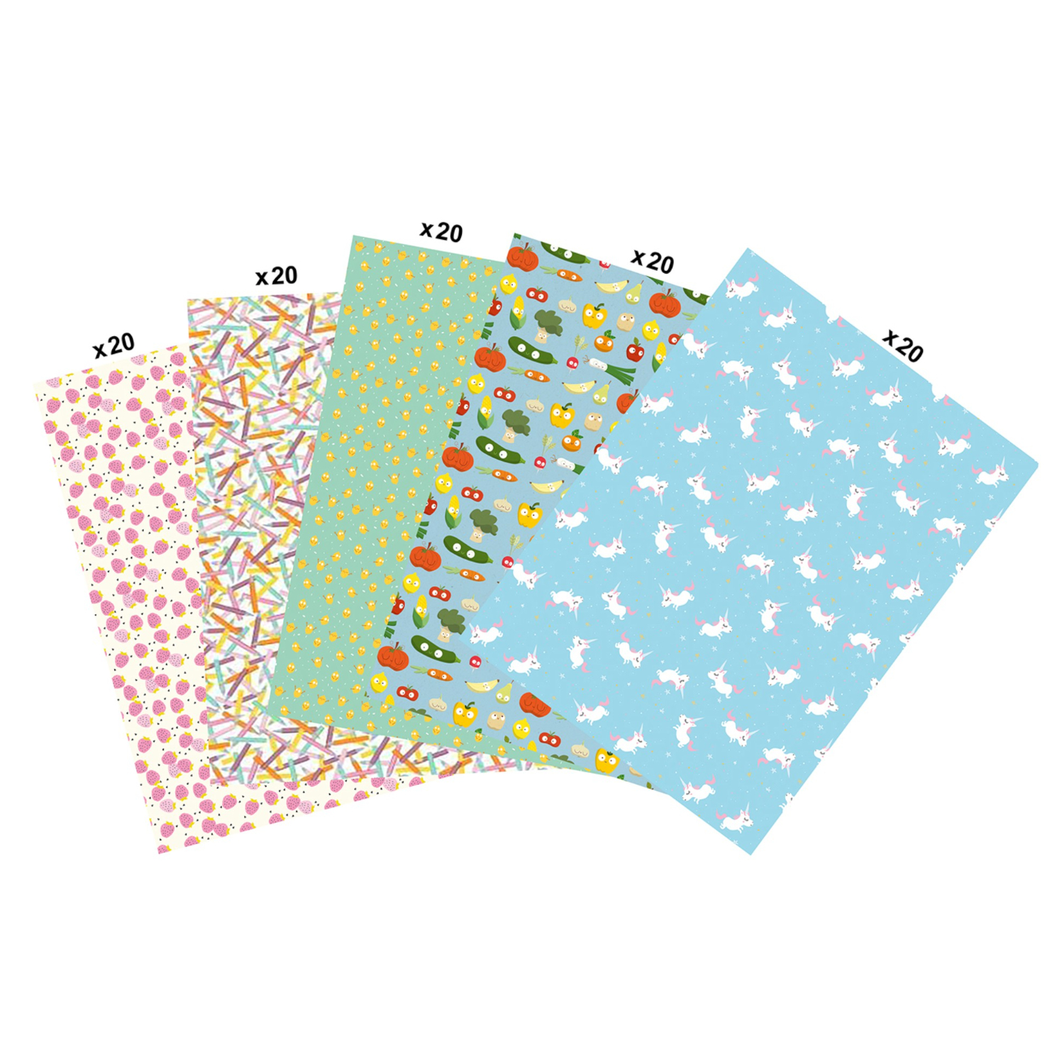 NEU Decoupage- / Decopatch-Papier Maxi-Packung, 100 Bogen 30 x 40 cm, Kindermotive