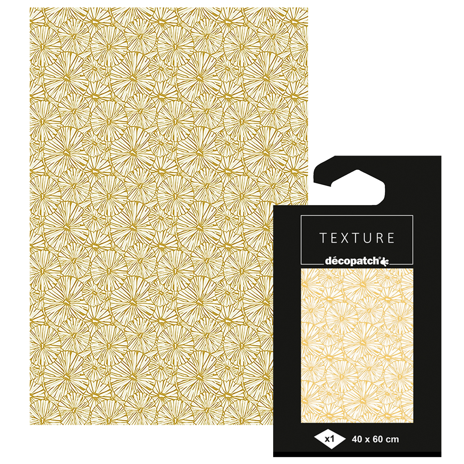 SALE Decoupage- / Decopatch-Papier mit Metallic-Effekt, 1 Bogen 60 x 40 cm, Motiv-Nr. 790
