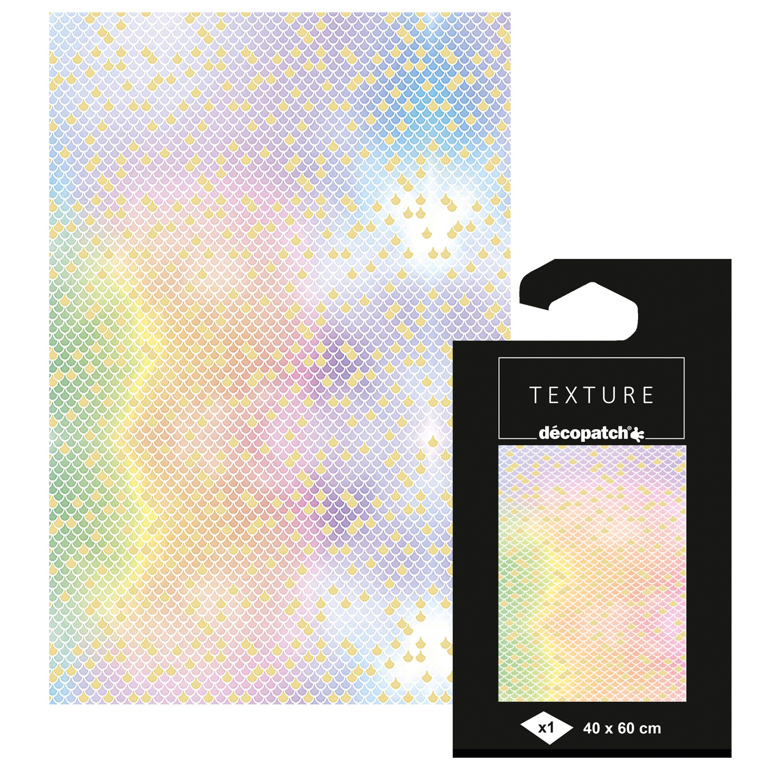 SALE Decoupage- / Decopatch-Papier mit Metallic-Effekt, 1 Bogen 60 x 40 cm, Motiv-Nr. 798