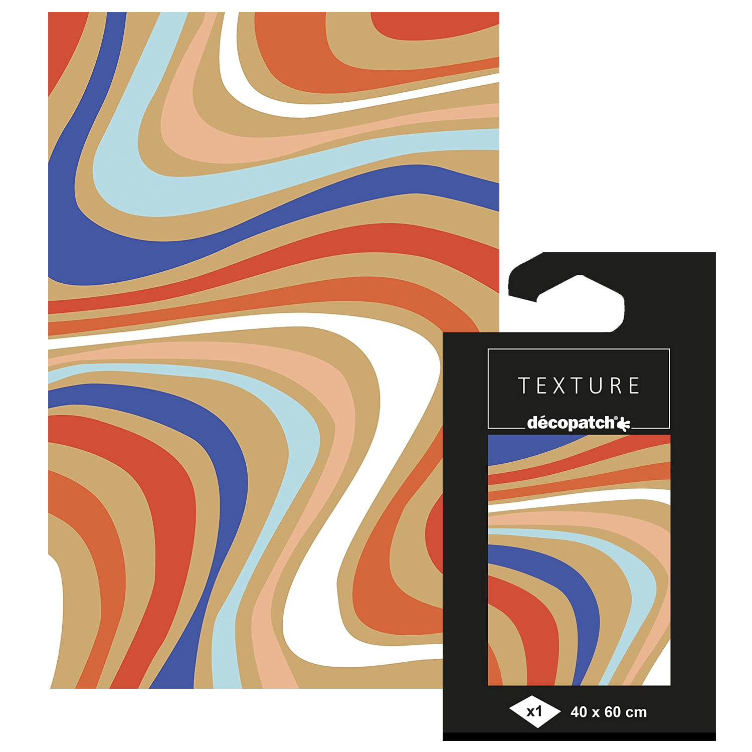 NEU Decoupage- / Decopatch-Papier mit Metallic-Effekt, 1 Bogen 60 x 40 cm, Motiv-Nr. 867