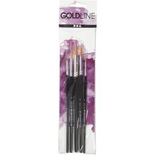 Set Golden Line Pinsel, Nr. 1+4+8+12+18, rund, 5 St�ck