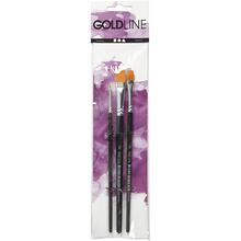 Set Golden Line Pinsel, Nr. 2+8+12, Flach, 3 St�ck