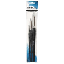 NEU Artist Line Pinsel aus Silikon, flach und rund, 3 Gen