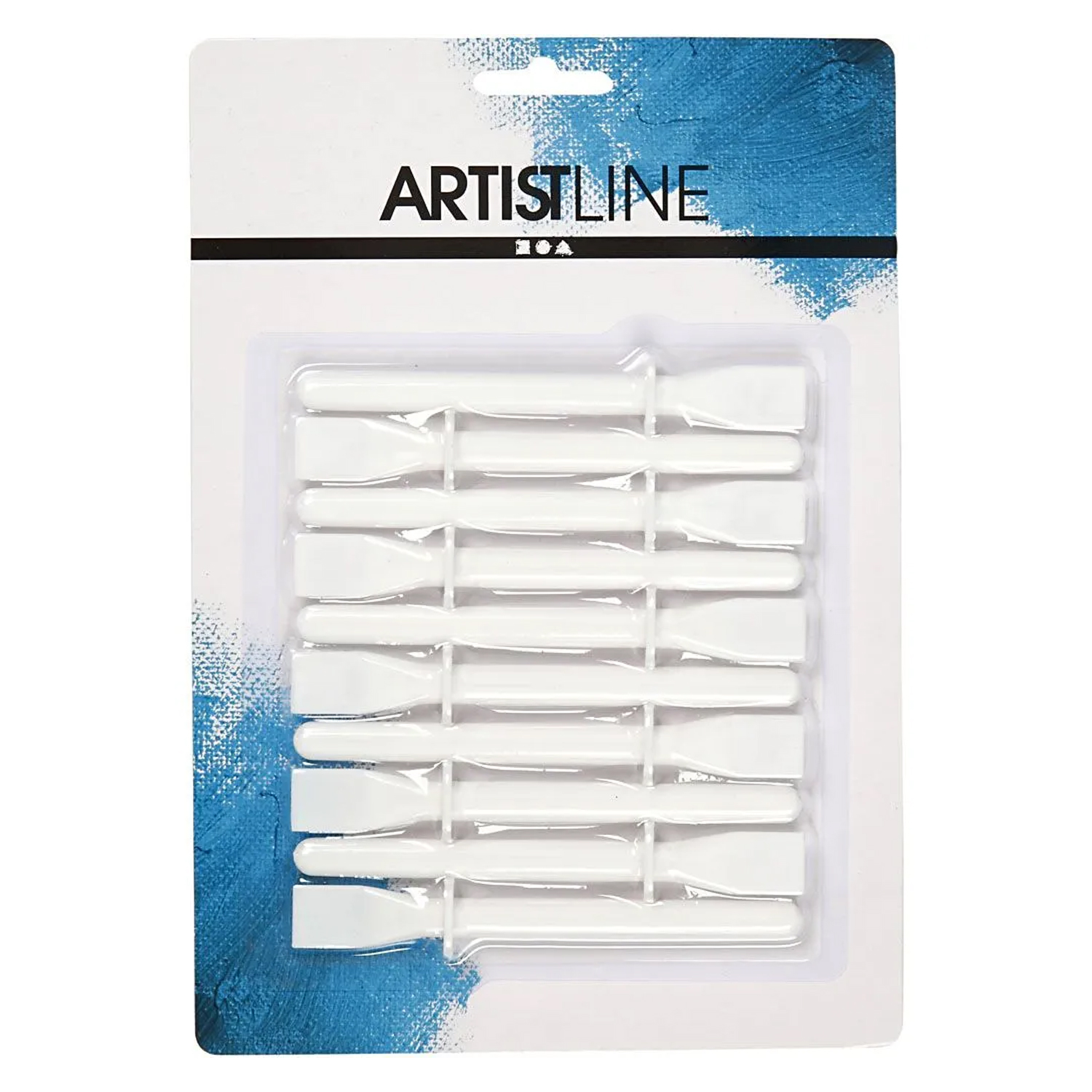 NEU Kunststoffspachtel, Weiß, L 11,5 cm, B 15 mm, 10 Stk