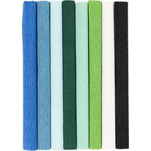 Floristen-Krepppapier, 25x60 cm, Extrastark, 105 g, Harmonie in Blau-Gr�n, 8 Rollen