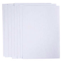 Wasserl�sliches Stickvlies, A5, Blattgr��e 148,5x210 mm, Wei�, 8 Blatt