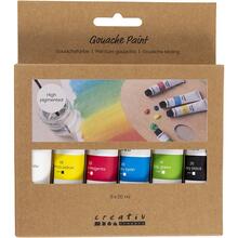 Set Gouachefarben, Standard-Farben, 6x20 ml