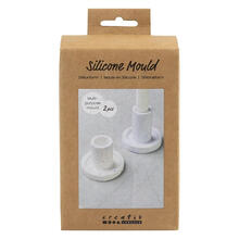 NEU Silikonform / Gieform, Kerzenhalter, Hhe 6,5 & 7,5 cm, D 7,3 cm, 2 Stck