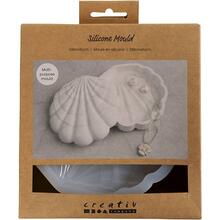 Silikonform, Muschel, H�he 3 cm, L�nge 13,2 cm, Breite 13,3 cm, 1 St�ck