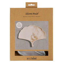 NEU Silikonform / Gieform, Gingko-Blatt Schale, 18,5 x 14,8 x 1,5 cm
