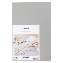 NEU Linoleum fr Linoldruck, 20 x 30 cm, Dicke 3 mm, Grau, 2 Stck