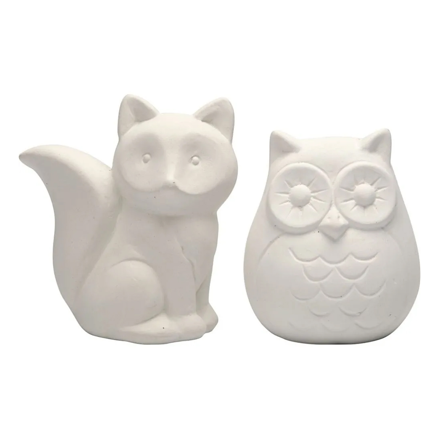 NEU Spardosen Set, Eule & Fuchs, ca. 9 cm hoch