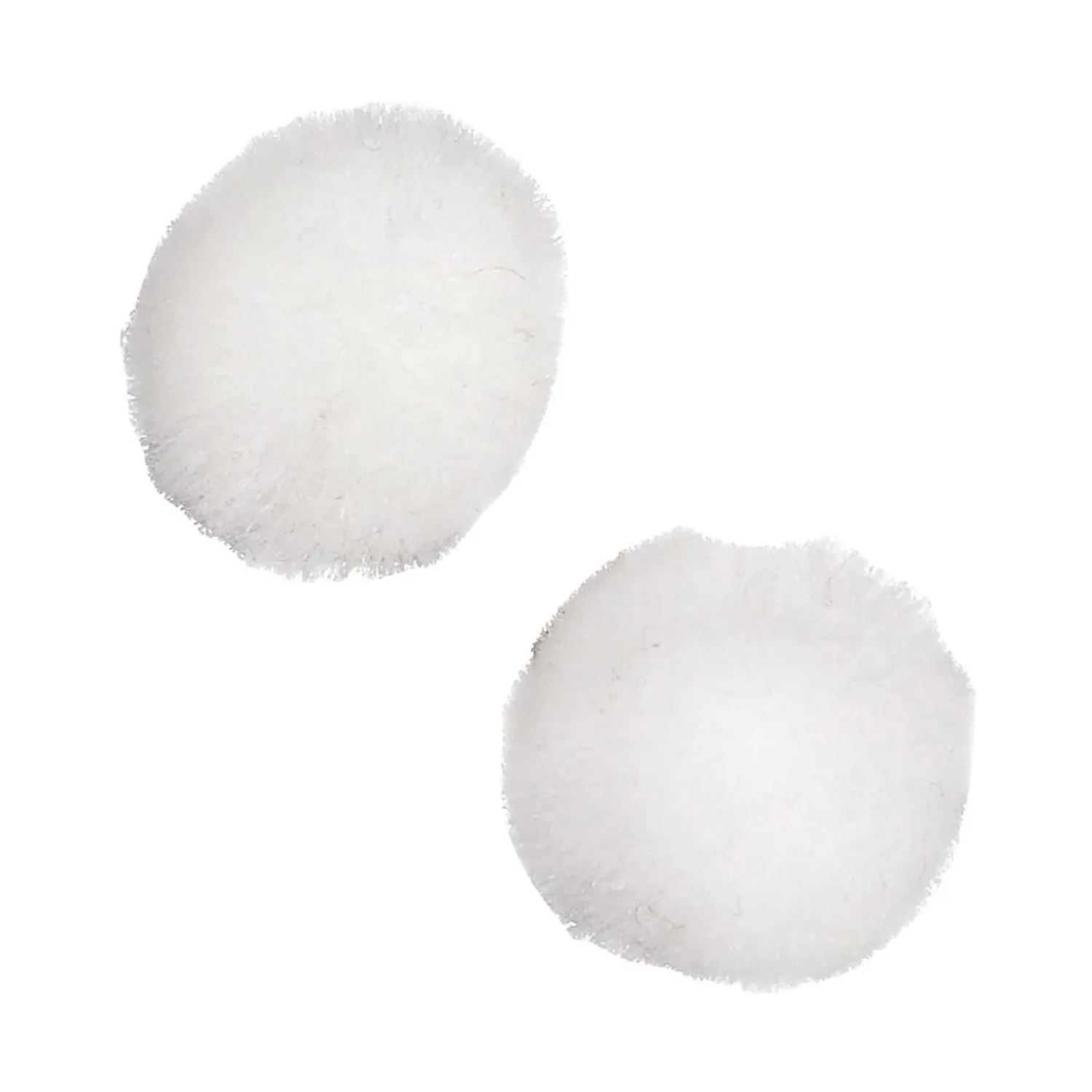 NEU Pompons Wei, 15 mm, 200 Stck