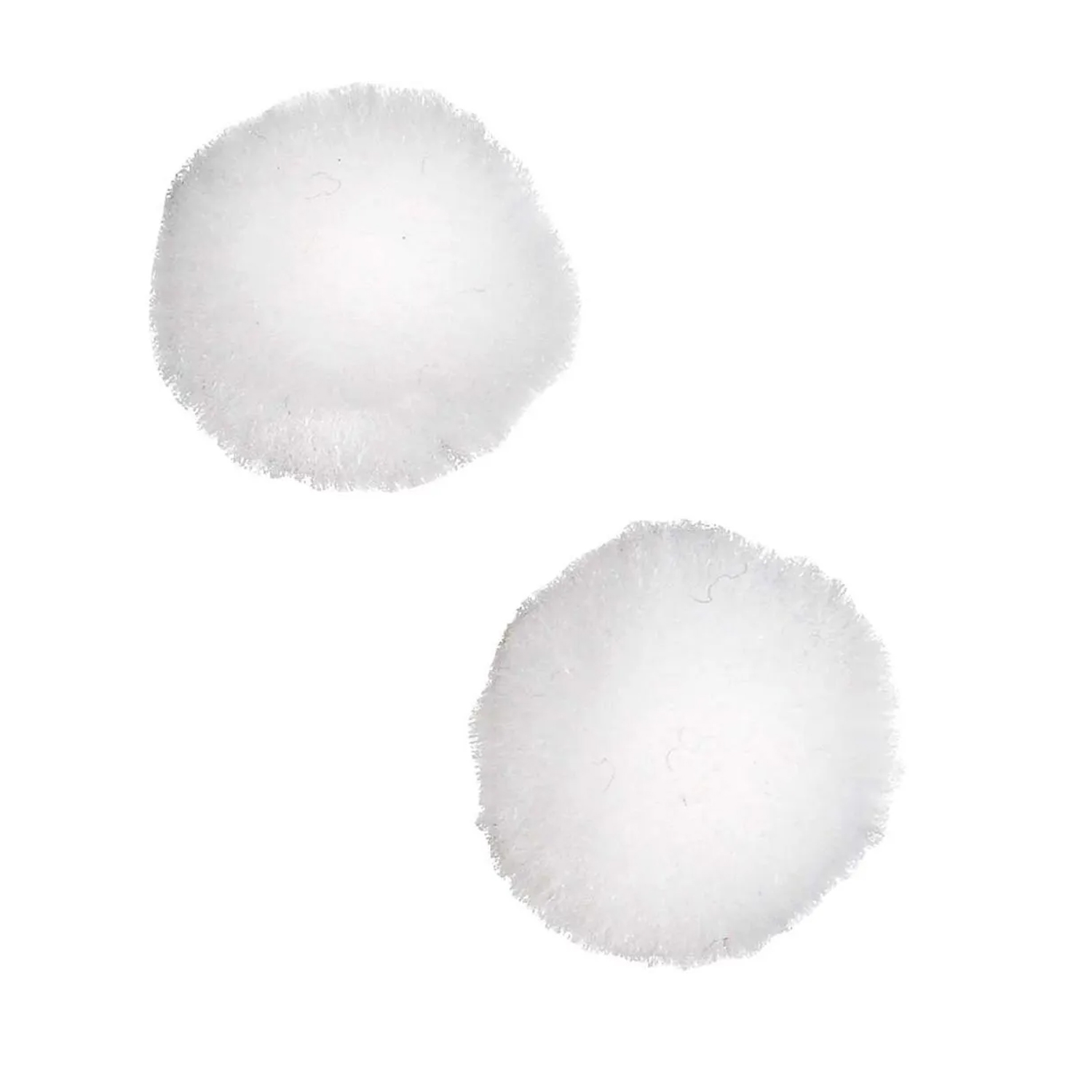 NEU Pompons Wei, 20 mm, 100 Stck