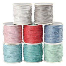 Baumwollband Pastell-Farben, Strke 1 mm, 8x40 m
