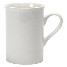 NEU Becher, Wei, H 10 cm,  7,4 cm, 1 Stk.