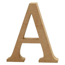 SALE MDF-Buchstabe, 8 cm, Strke 1,5 cm, natur, A