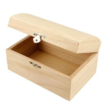 Holztruhe mit gewlbtem Deckel, 16,5x11x8,55cm