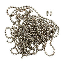 NEU Kugelkette mit 10 Verschlssen, silberfarben, 1,5 mm, 3 m