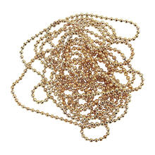 NEU Kugelkette mit 10 Verschlssen, goldfarben, 1,5 mm, 150 cm