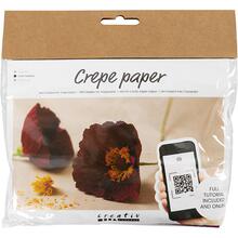Kreativ Set Floristen-Krepppapier, Mohn, Extrastarkes Krepp, 105 g