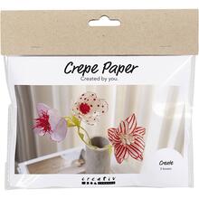 Kreativ Set Floristen-Krepppapier, Blumen, Pastellfarben