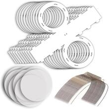 NEU Laternen-Set Wei, 10 runde Laternen-Rohlinge, 10 Bgel & 20 runde Laternenzuschnitte