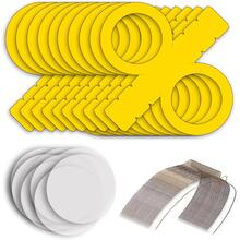 NEU Laternen-Set Gelb, 10 runde Laternen-Rohlinge, 10 Bgel & 20 runde Laternenzuschnitte