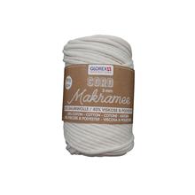 Create It Easy Textilgarn Cord / Makramee Kordel, 3mm, 250g, creme