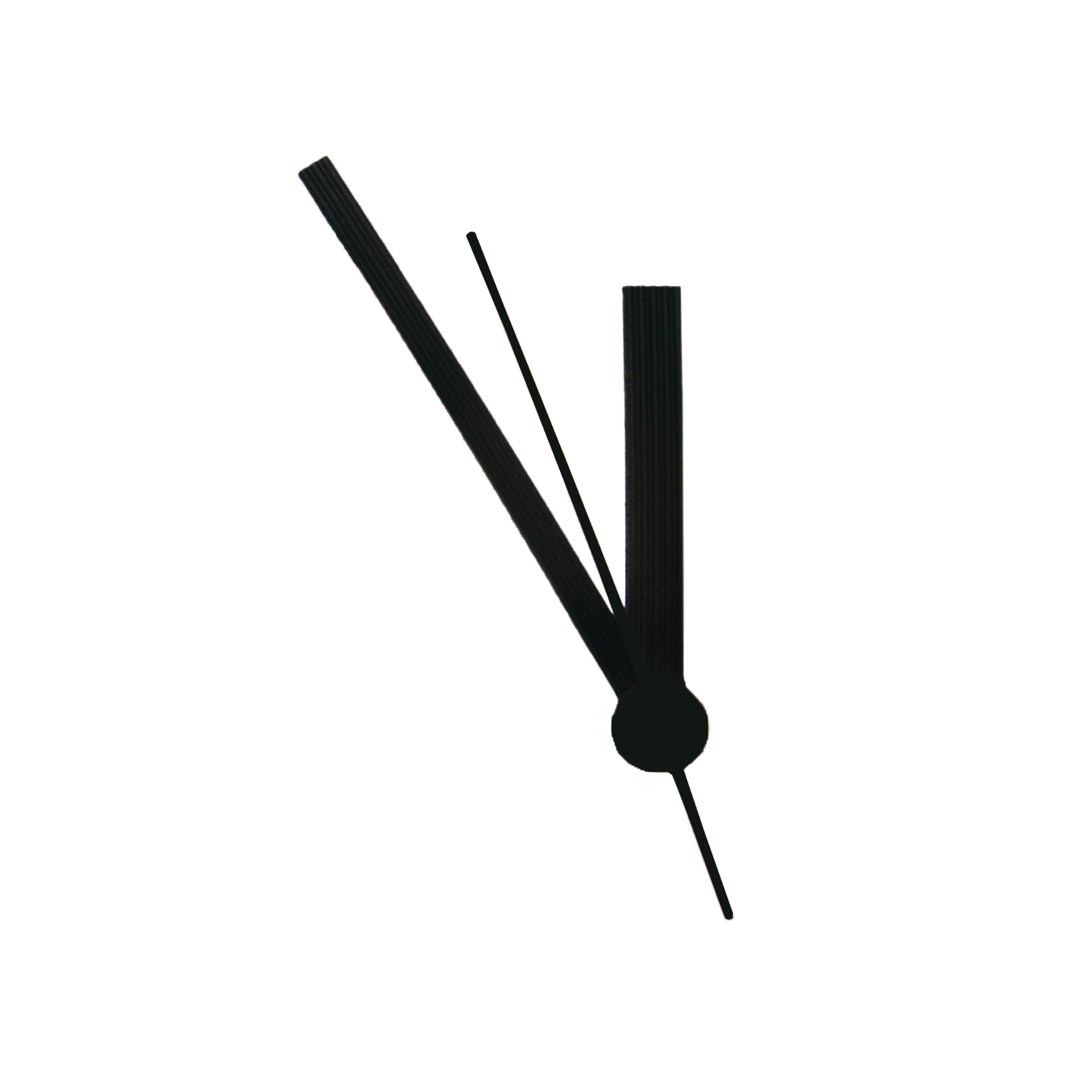 NEU Kunststoff Uhrzeiger-Set 3 tgl., 50/75 mm, Stabform mit Sekundenzeiger