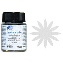 SALE Ledermalfarbe, 20ml, wei