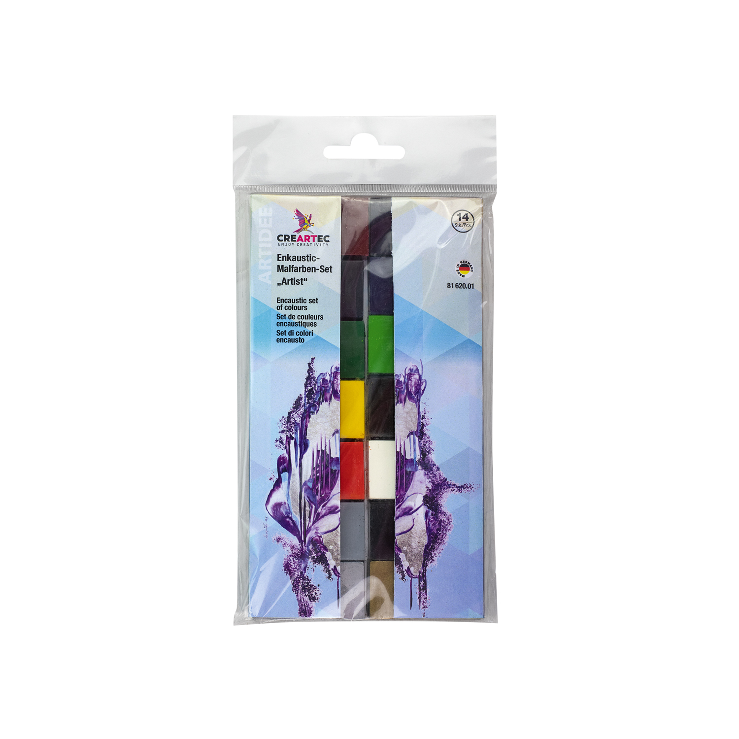 NEU Enkaustic-Malfarben-Set Artist, 14 Farben ca. 10 g