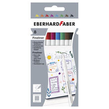 NEU EberhardFaber Fineliner, 8 Zeichenstifte farbig sortiert